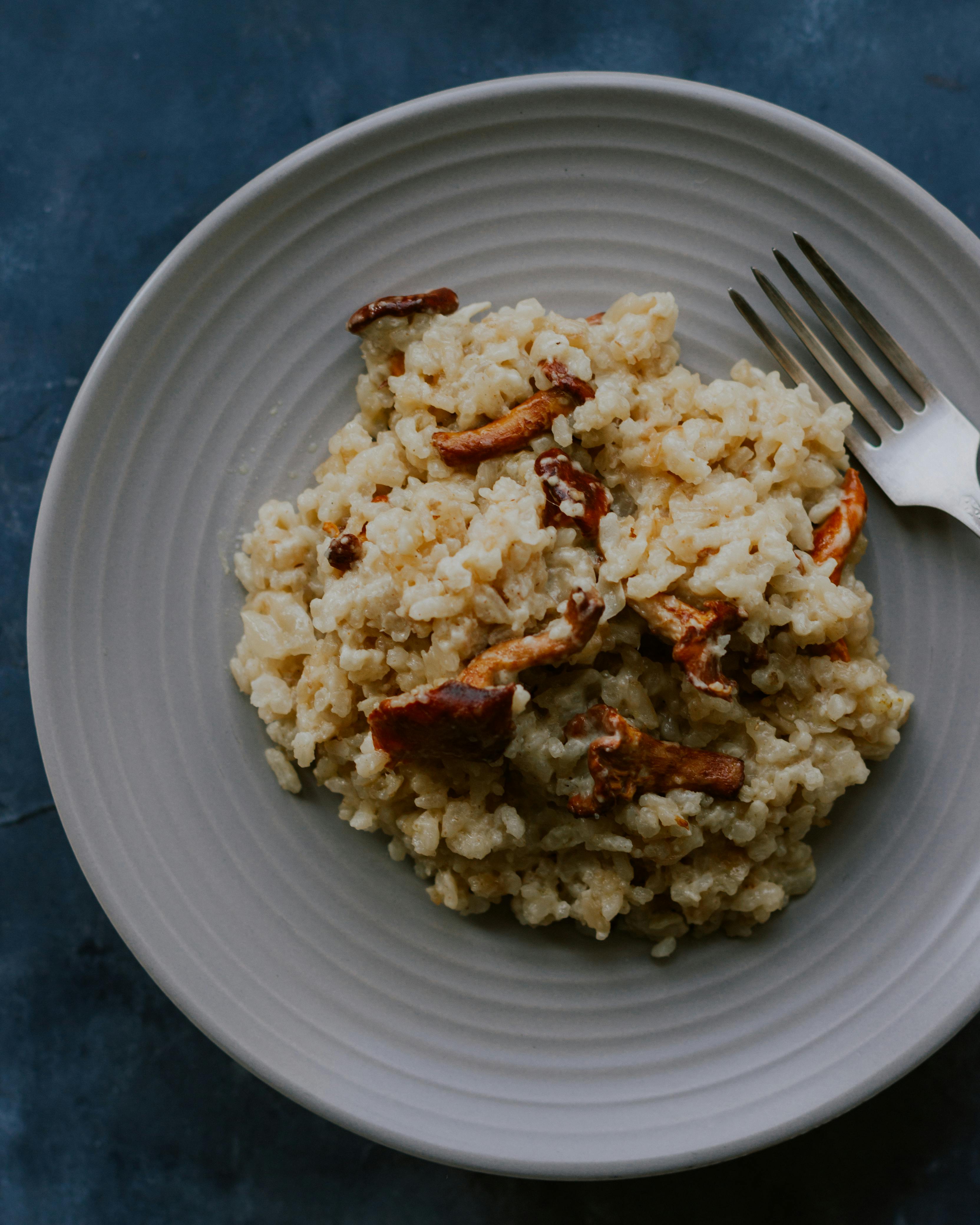 Risotto met paddenstoelen en Parmezaan